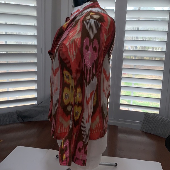 EUC Tory Burch Southwest Bling Top 6 - Picture 6 of 9